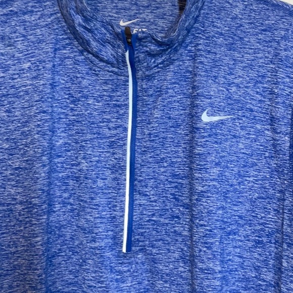Nike Running 3/4 Zip Pullover Long Sleeve Blue XL - Picture 4 of 12